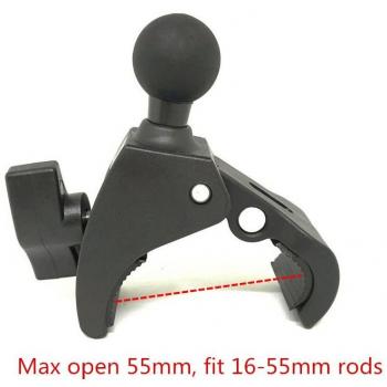 Jadkinsta Adaptateur Trépied Guidon Moto 1 Pouce Boule Pince pour Gopro Téléphone