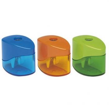 Sacapuntas Metálico Pequeño M+R con Recipiente - Colores Surtidos