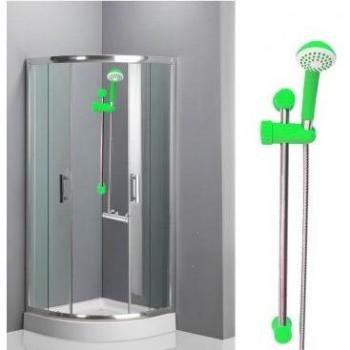 Kit columna de ducha ajustable 52CM con ducha de mano y alcachofa JET - RILUX