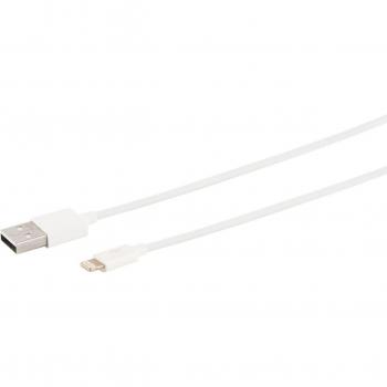 Shiverpeaks S/CONN Maximum Connectivity USB Lade-Sync Kabel, USB A auf 8-Pin, 2.0, ABS, weiß, 1m