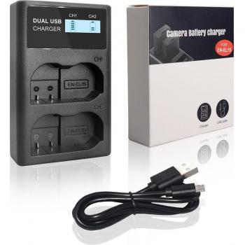 PALO EN-EL15 ENEL15 Charger for Nikon D500 D750 D7100 D7000
