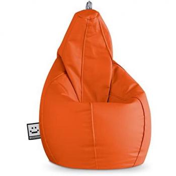 Happers - Puff Pera Polipiel Naranja xxl