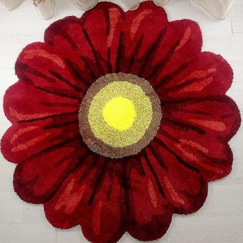 Tapis de bain rouge antidérapant 50cm No.115