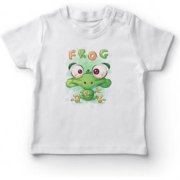 Camiseta Bebé Niño Rana Linda Angemiel