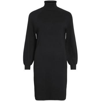 VILA Vestido Mujer VIOSTRIA Suéter Largo Cuello Rollo