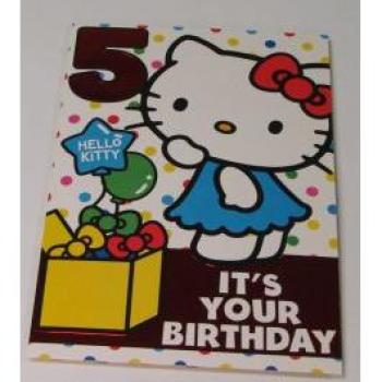 Hello Kitty 5-Year-Old Birthday Greeting