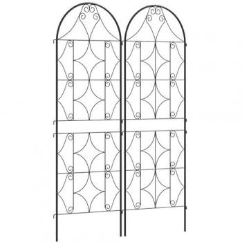 Treillis Décoratif pour Plantes - Lot de 2 - Métal - 50 x 150 cm - Design Unique
