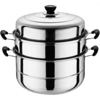 Stainless Steel Triple Layer Steamer Pot