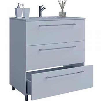 Set de meuble de salle de bain Schubo 2 pièces, 60 cm, 3 tiroirs