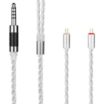 Cable Yinyoo H3 H5 4 Núcleos Plata para Auriculares 3.5/2.5/4.4mm MMCX/2pin