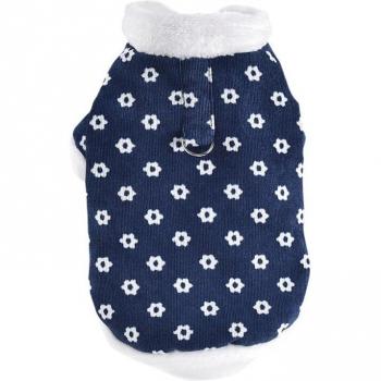 Veste chaude à fleurs pour petit chien