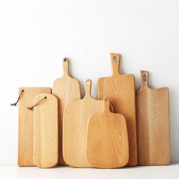MUZITY Wooden Chopping Board for Pizza and Bread