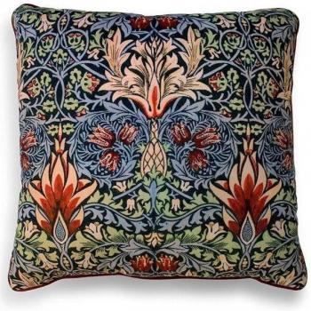 William Morris Snakeshead 40cm Filled Cushion in Black