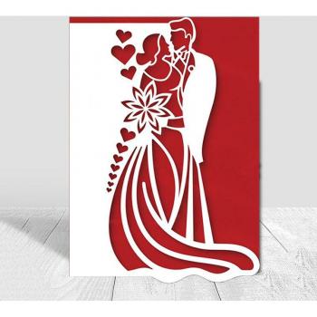 Wedding Couple Border Cutting Dies for DIY Cards