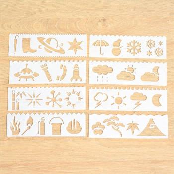 8Pcs Christmas Layering Stencils for Painting and Embossing