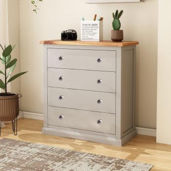 Loreo 4 Drawer Chest of Drawers - Chrome Knob