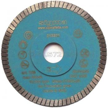 Sigma 75D Disco Diamantato Taglio Secco 125 mm Foro 22.2 mm 1.4 mm