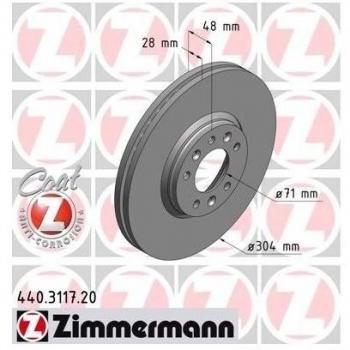 Zimmermann Bremsscheiben 304mm vorne Citroen Fiat Peugeot