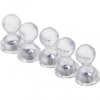 6pcs Transparent Magnetic Push Pins for Whiteboard