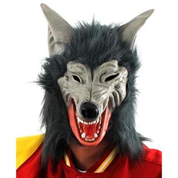 I Love Fancy Dress Grey Wolf Mask – Adventure Pack