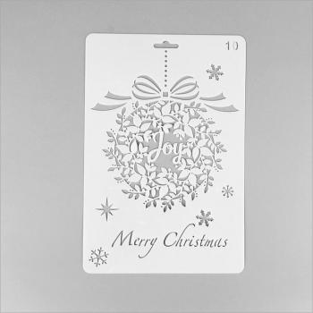 Christmas Ornament Stencil for Scrapbooking