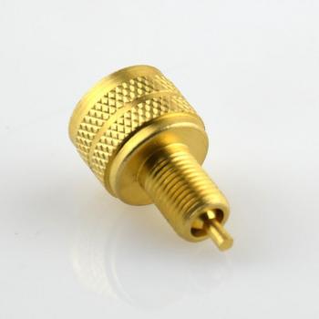 Réducteur de valve pneu extérieur en laiton doré, tige 22 mm, kit 6 pièces