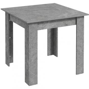 Modern Faux Concrete Square Dining Table
