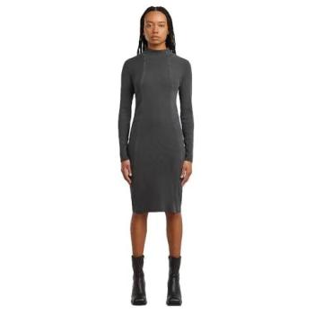 Vestito Corto a Maniche Lunghe Wash Slim Fit Nera G-STAR