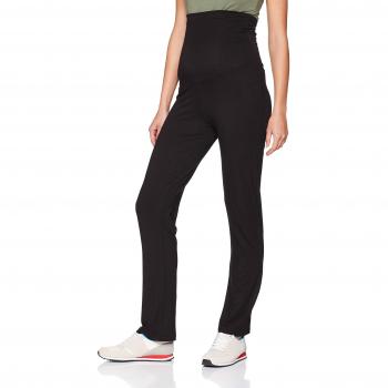 MAMALICIOUS Mlnew Rosa Jersey Yoga Pant - Pantalones de Deporte Premamá para Mujer - Negro - Talla 38