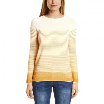 Cecil Damen Pullover 300509 Fine, Mehrfarbig (Golden Lemonade 21197), XXL
