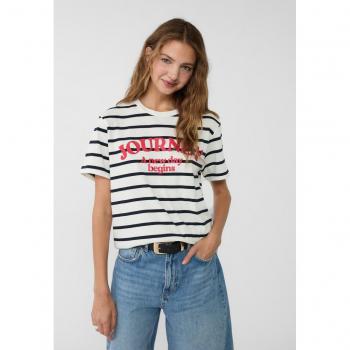 Stradivarius T-shirt Righe Azzurra XL