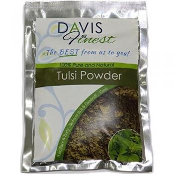 Veganes Tulsi-Pulver von Davis – Feuchtigkeitsspendende Anti‑Aging Maske gegen Aknenarben