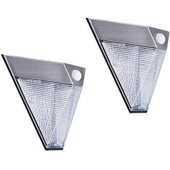 Edelstahl Solar Außenleuchte im 2er Set