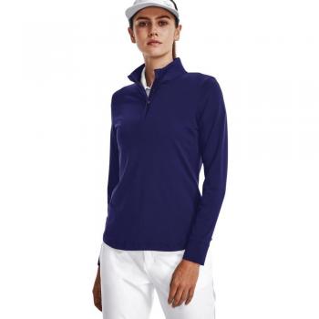 Under Armour Women's Playoff 1/4 Zip Top - Sonar Blue/Silver, XL
