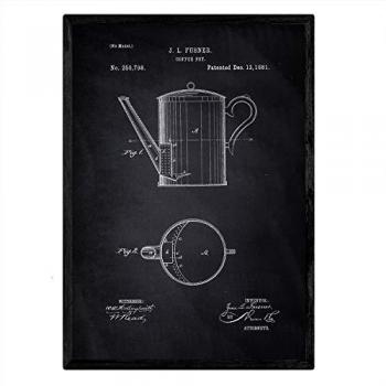 Cafetera Vintage Patent Design A4