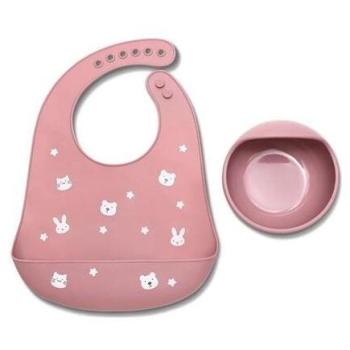 Kit Bavoir et Assiette Rose - LORELLI