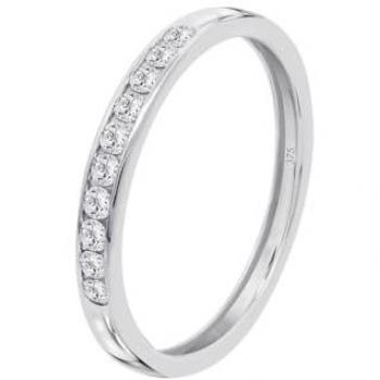 Anillo de Diamantes en Oro Blanco 9 Quilates