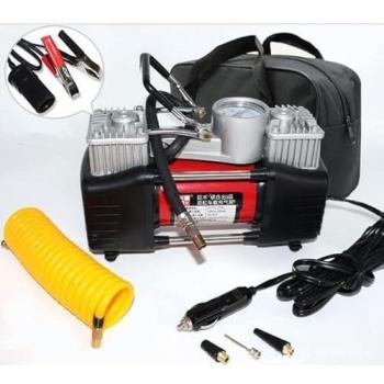 Compressore Portatile 12 Volt Doppio Cilindro per Auto e Moto