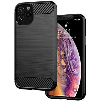 Funda de Carbono TPU Negra para iPhone 11 Pro