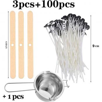 Suministros para Fabricación de Velas - Herramienta de Vela y 100 Piezas para DIY