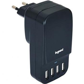 CARGADOR USB LEGRAND 4PUERTOS 6.8A