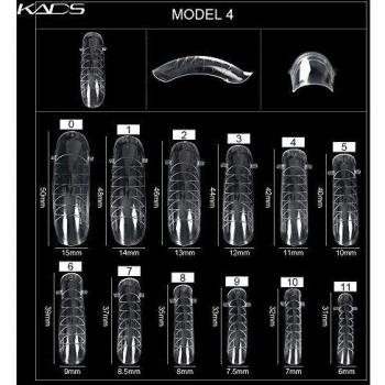 Kunstnagelvorm Model 120 Transparante Nagelkunstmal
