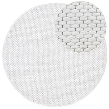 Carpetfine Wollteppich »Sina«, rund, 14 mm Höhe, grobe Struktur, Wolle für das Wohnzimmer