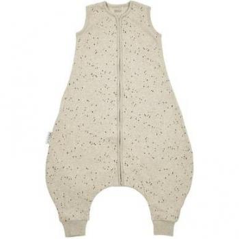 Meyco Pijama de bebé de verano canalé, tejido ribado, color sand melange