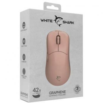 Mouse Ottico Rosa 6D USB 12400 DPI Graphene