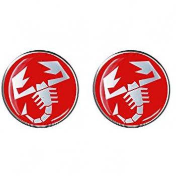 Aparato Adhesivo 3D Abarth Oficial Escorpión Dual 12 mm