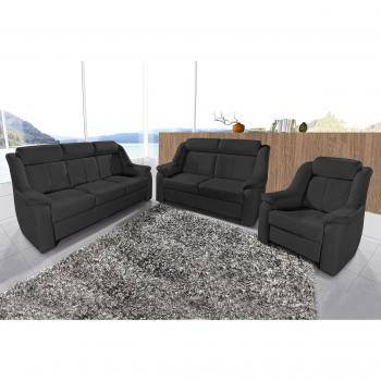 SIT & MORE Polstergarnitur Basel, 3-Sitzer + 2-Sitzer + Sessel Set