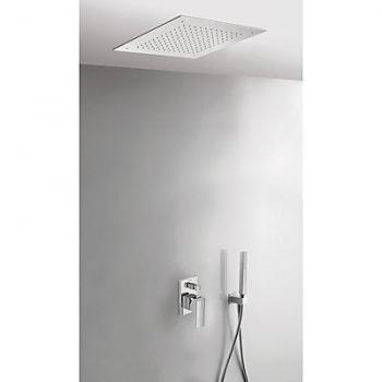 Pomme de douche inox à toiture 380 x 380 mm (1.34.944)