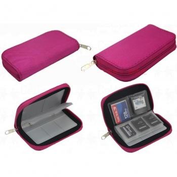 SD Micro Mini Memory Card Storage Bag with 22 Slots