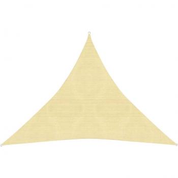 VidaXL Sunshade Sail 160 g/m² Beige 4x4x4 m HDPE
